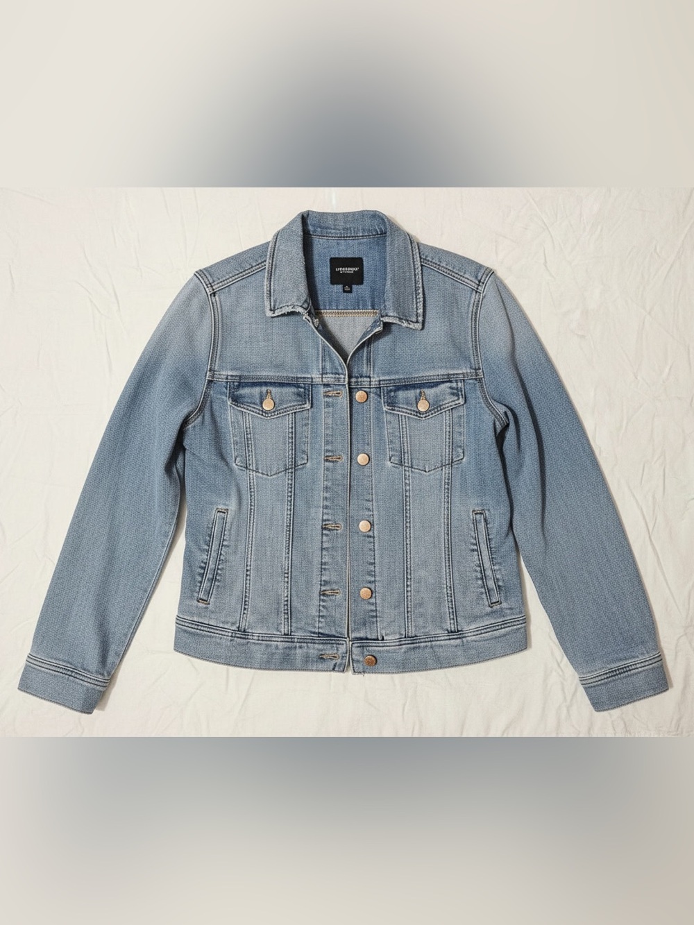Liverpool Los Angeles XL Light Wash Denim Utility Jacket